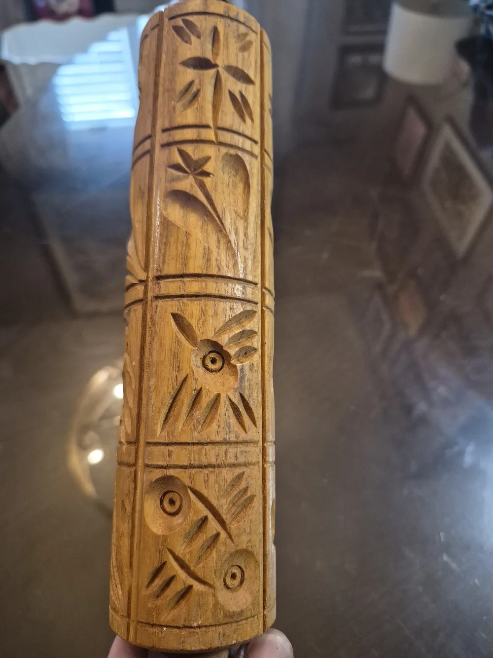 Springerle German shortbread vintage rolling pin